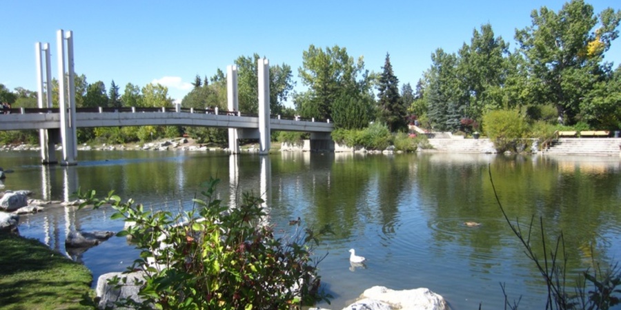 Prince's Island Park is a pretty and peaceful