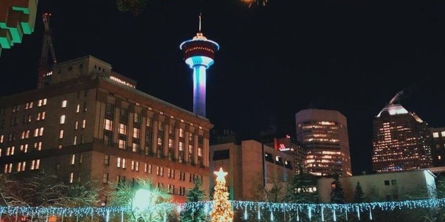 in calgary festival the vibrant scene of calgary tower